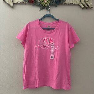 Mossy Oak - pink camo crew neck T-shirt